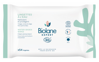 Biolane Expert Lingettes à l'Eau 54 Lingettes