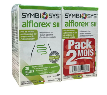 Symbiosys Alflorex SII Biocodex LOT de 2x30 gélules