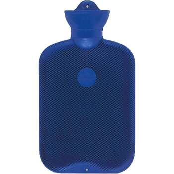Sanodiane Bouillotte en caoutchouc naturel Bleu Marine 1,8L