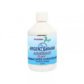 Pharmaphyt Argent Colloïdal 25PPM 500ml