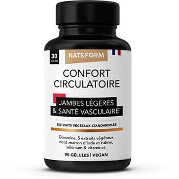 Nat&Form Confort Circulatoire 90 Gélules
