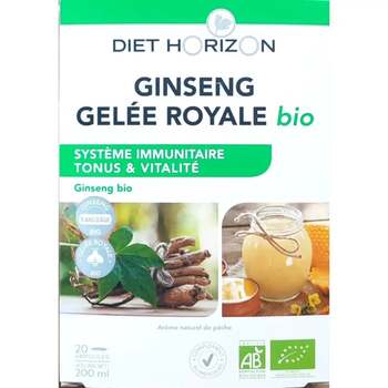 Diet Horizon Ginseng Gelée Royale Bio 20 Ampoules