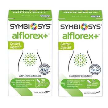 Biocodex Lot de 2 Symbiosys Alflorex+ 30 gélules