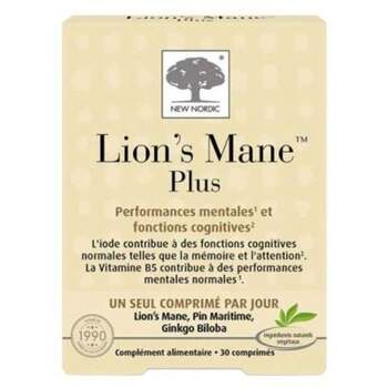 New Nordic Lion's Mane Plus 30 Comprimés