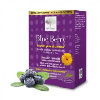 New Nordic Blue Berry Yeux et vision 120+20 Comprimés