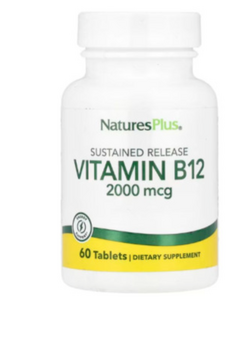 Nature's Plus - Vitamine B12 2000Mcg, 60 Comprimés - Parapromos