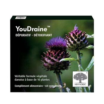 New Nordic Youdraine Dépuratif détoxifiant 60 Comprimés