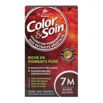 Les 3 Chênes Coloration Permanente Color et Soin Blond Acajou 7M