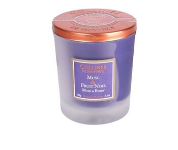 Collines de Provence Bougie parfumée Musc & Fruit Noir
