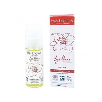 Herbiolys Huile végétale Lys blanc bio 30mL