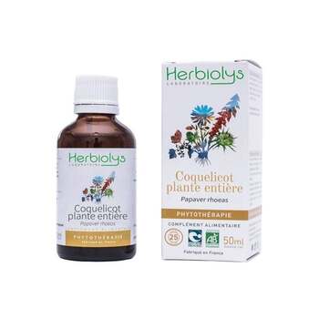 Herbiolys Phyto Coquelicot plante entière 50mL BIO