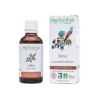 Herbiolys Gemmothérapie Macérat de Bourgeons de Hêtre 50mL BIO