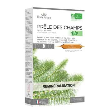 Flora Natura Prêle des champs Bio Complément Alimentaire 20 ampoules