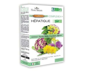 Flora Natura Complexe 4+ Hépatique Solution Buvable Bio