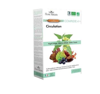 Flora Natura Complex 4+ Circulation Complément Alimentaire Bio Ampoules