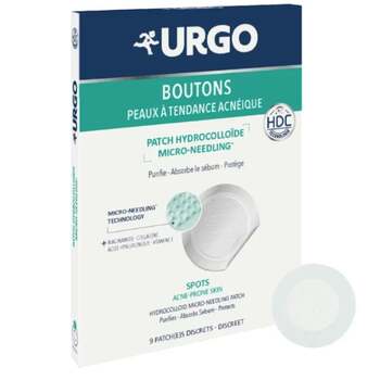 URGO Patchs Peau acnéique Anti-boutons x9