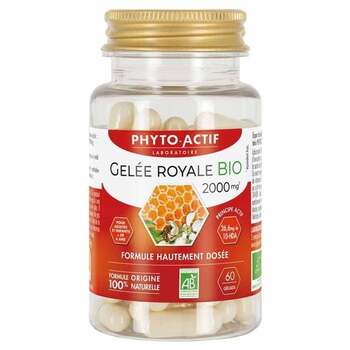 Phyto-Actif Gelée Royale Bio 2000 mg - 60 gélules