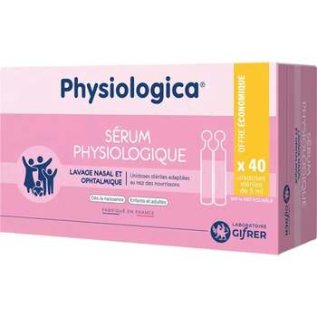 Gifrer Sérum Physiologique Physiologica Isotonique 40 unidoses 5 ml