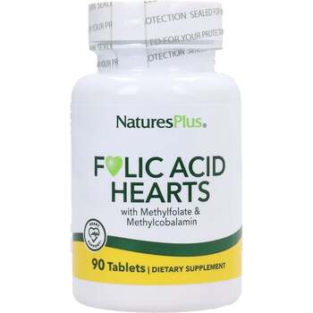 Nature's Plus Acide folique coeur 90 comprimés