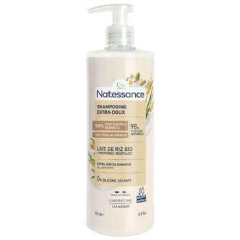 Natessance Shampoing extra doux Lait de riz 500ml pompe