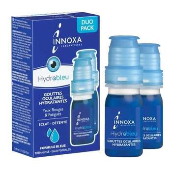 Innoxa Gouttes oculaires hydratantes Formule Bleue DUO 2x10ml