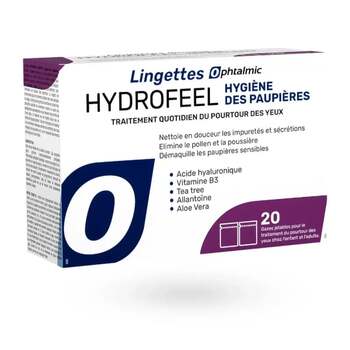 Ophtalmic Lingettes nettoyantes paupières Hydrofeel