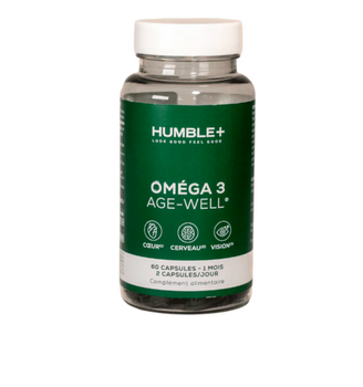 Humble+ Complément alimentaire Omega 3 Age-Well 60 capsules