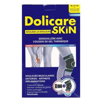 Dolicare Skin Genouillère Maintient + Thermique
