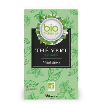 BioNutrisanté Infusion Thé Vert Menthe 20 sachets