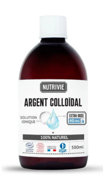 Nutrivie Suspension Argent Colloïdal 40 ppm Flacon 500 ml