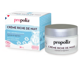Propolia Crème Visage de Nuit Riche Bio pot 50 ml