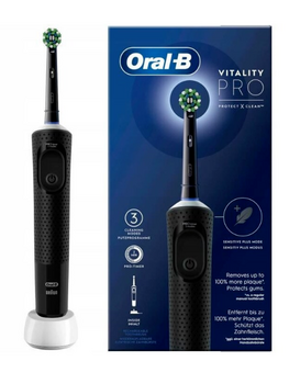 Oral-B Brosse à dents électrique rechargeable Vitality Pro D103 Noir
