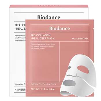 Biodance Masque hydrogel Bio Collagen-Real Deep Mask 4 masques de 34 g