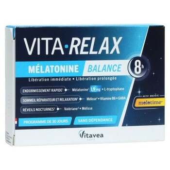 Vitavea Santé Gélules Vita Relax Mélatonine Balance 30 gélules