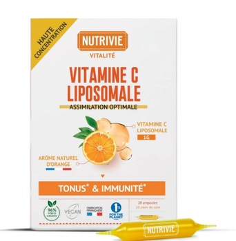 Nutrivie Vitamine C Liposomale 30 Ampoules (20+10 offertes)