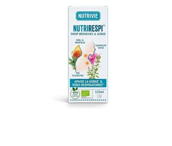 NUTRIVIE Sirop gorge et bronches NUTRIRESPI 125 ml