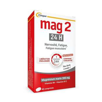 Mag 2 Magnésium marin 24H 45 comprimés