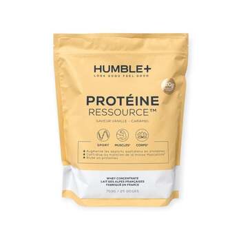 Humble+ Protéine Ressource Vanille caramel 750g