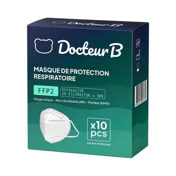 Docteur B Masques FFP2 Boîte de 10