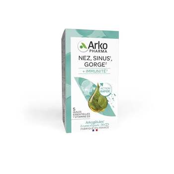 Arkopharma Arkogélules Nez Sinus Gorge + Immunité 30 gélules