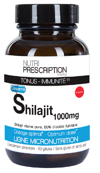 Nutri Prescription Shilajit 1000mg Tonus-Immunité 60 gélules