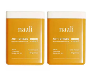 Naali Gummies anti-stress Safran goût mangue Lot de 2 x 60