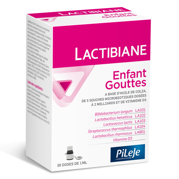 Lactibiane Enfant Gouttes 30 Doses De 1ml Pileje Lactibiane Enfant Gouttes 30 Doses De 1ml Pileje