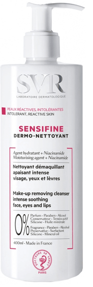 Svr sensifine dermo-nettoyant apaisant visage 400ml