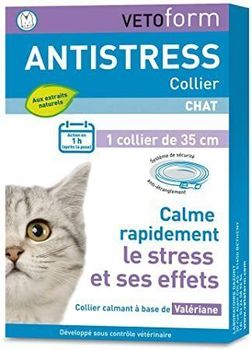 Vetoform collier anti stress chat de 35cm