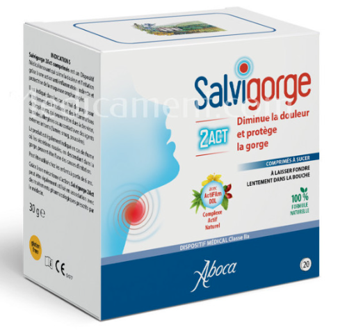 Aboca Salvigorge Comprimés Mal de Gorge 20 comprimés