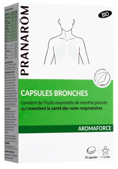 Pranarôm Aromaforce Bronches Eubiarom 30 capsules