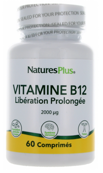 Nature's Plus Vitamine B12 2000 UI - 60 comprimés