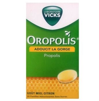 Oropolis miel citron 20 pastilles sans sucre