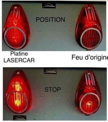 ampoules led, veilleuses et stop le jeu pour feux arrière + et -52, pour un éclairage surpuissant fab. PAT2D